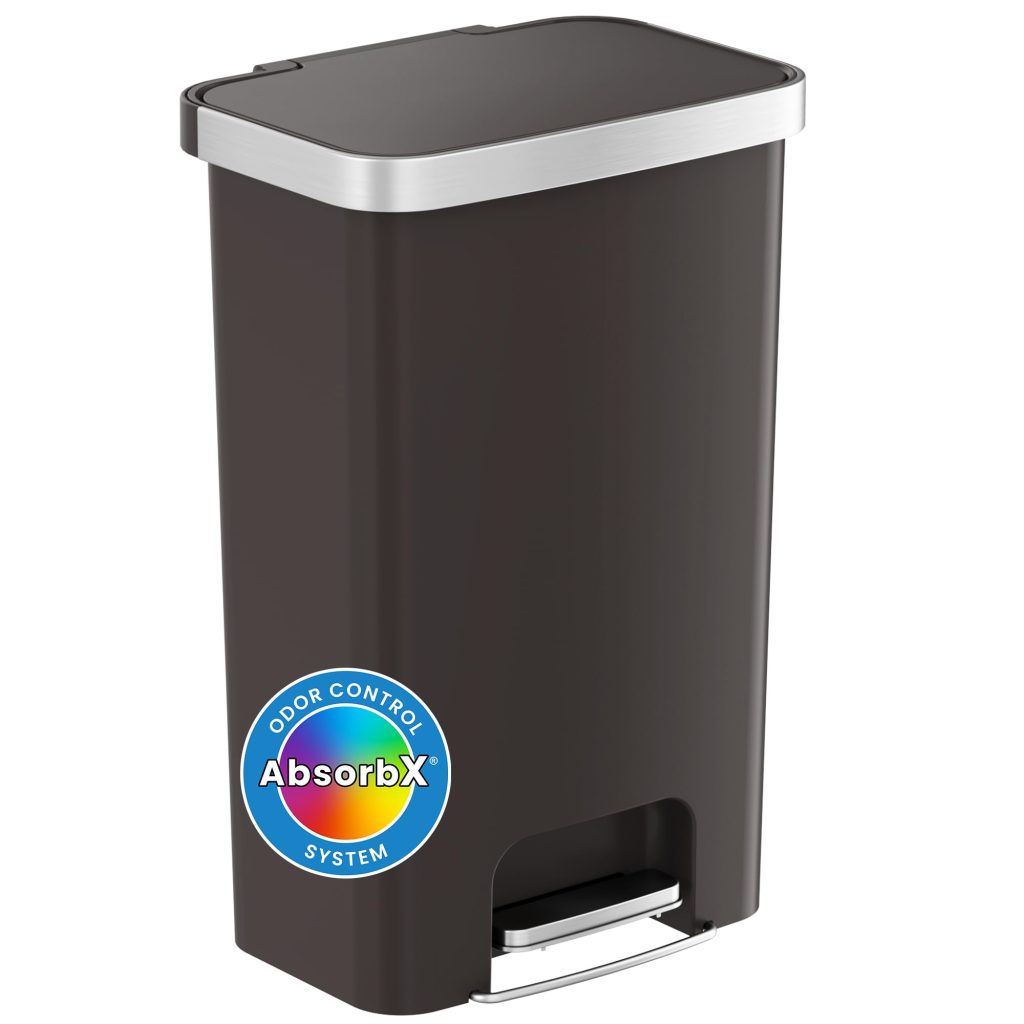 Pedal Brownish Black Color Plastic Kitchen Trash Can Review: Is It Worth Buying?